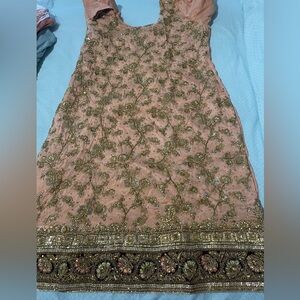 Punjabi Ethnic Indian Wear Salwar Suit Peach